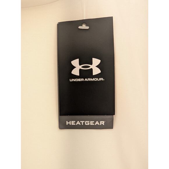 NWT Under Armour HeatGear OG Compression Men's Mock Short Sleeve in White sz XL - Picture 5 of 8